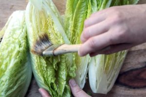 Put that romaine on the grill for this BLT salad with buttermilk dressing