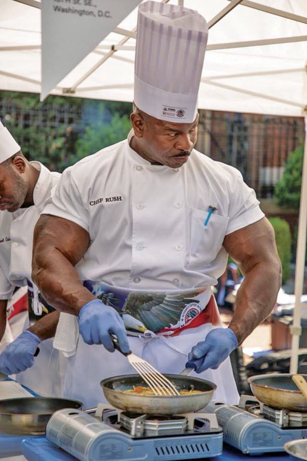 Bringing ‘guns’ to the White House: Muscle-bound Columbus native and chef has served four presidential administrations