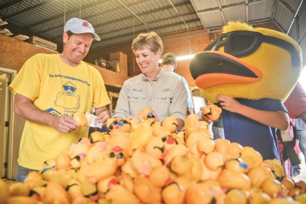 Ducks in a row?  Habitat duck race is Saturday