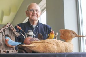 Wood and wings: A retired engineer ’rounded off the corners’ and found the beauty inside stumps of Tupelo gum