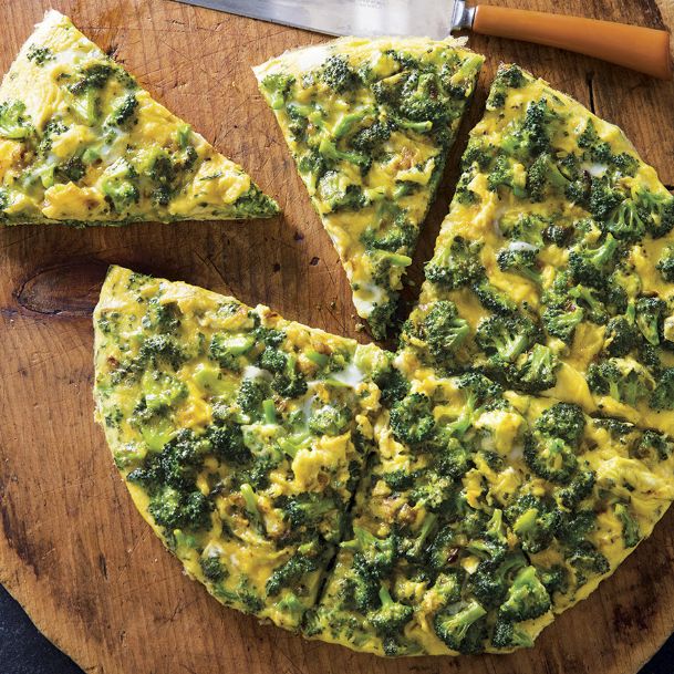 For a veggie-packed frittata, swap the potatoes for broccoli