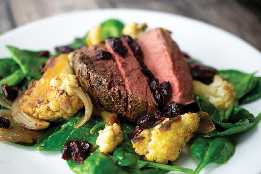 A beautifully baked beef dinner