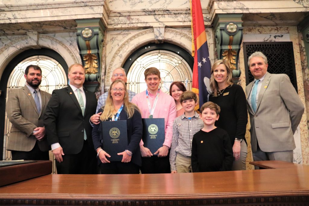 Local swimmer honored by Mississippi Senate