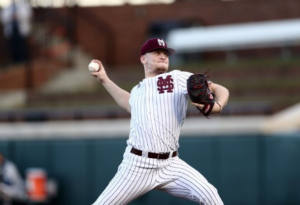 Seven pitchers combine for two-hitter in No. 5 Mississippi State’s home-opening win over Jackson State