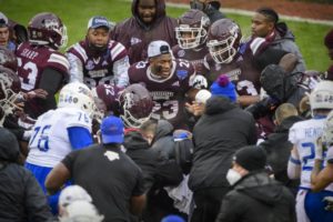 Mississippi State, Tulsa players partake in massive brawl following Bulldogs’ Armed Forces Bowl win