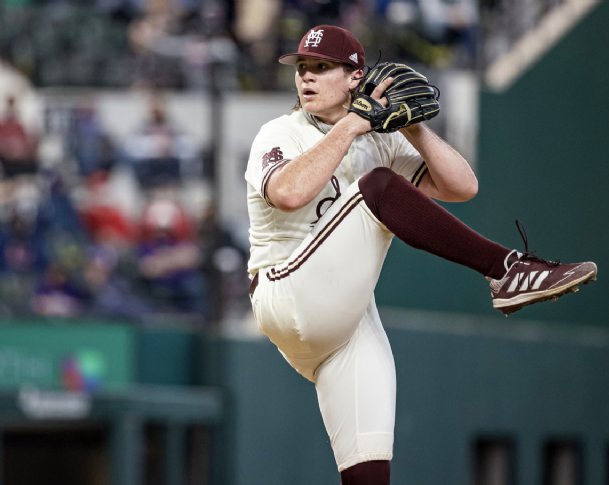 Mississippi State pitcher Houston Harding signs free-agent deal with Los Angeles Angels