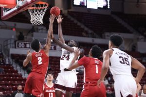 No. 6 Alabama wins SEC regular season title after beating Mississippi State 64-59