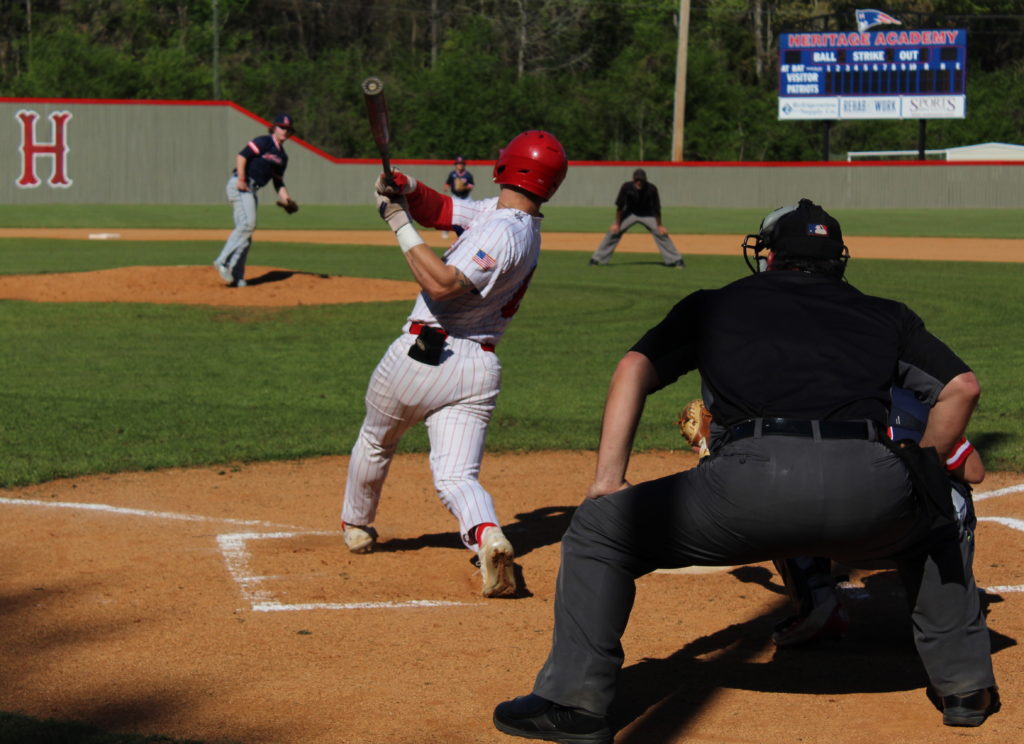 Aaron Downs goes deep twice as Heritage Academy baseball routs Oak Hill Academy