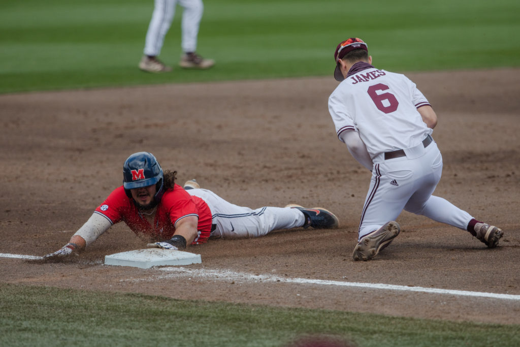 Mississippi State’s pitching staff has rare off day in blowout 9-0 loss to Ole Miss