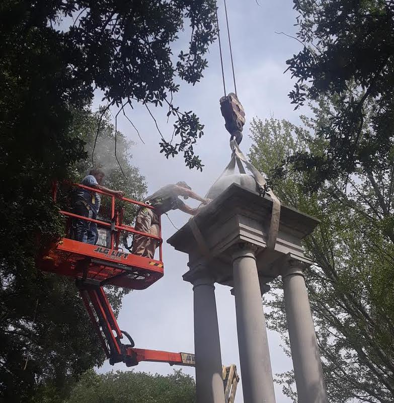 Photos: Confederate monument removed