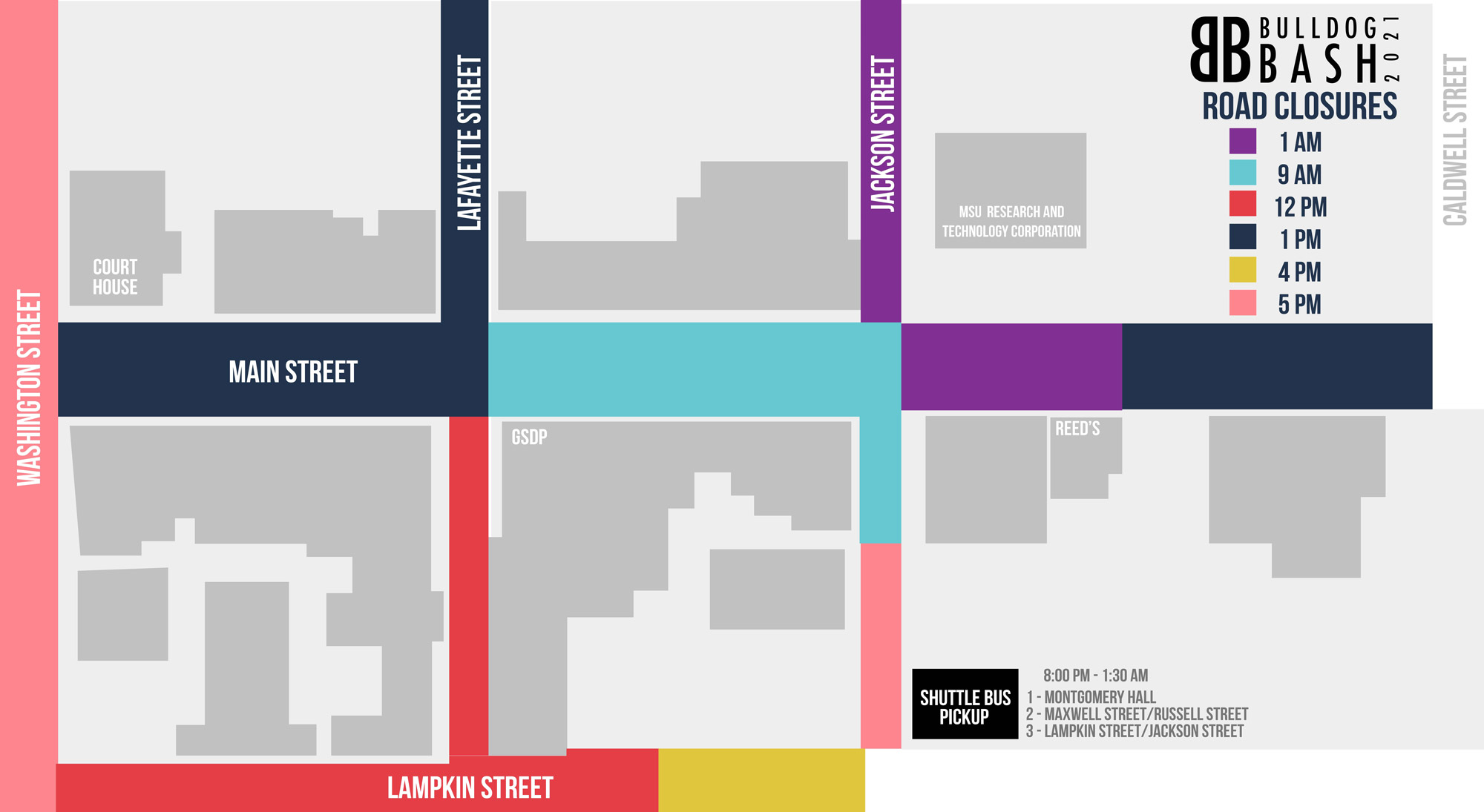 Bulldog Bash road closures The Dispatch