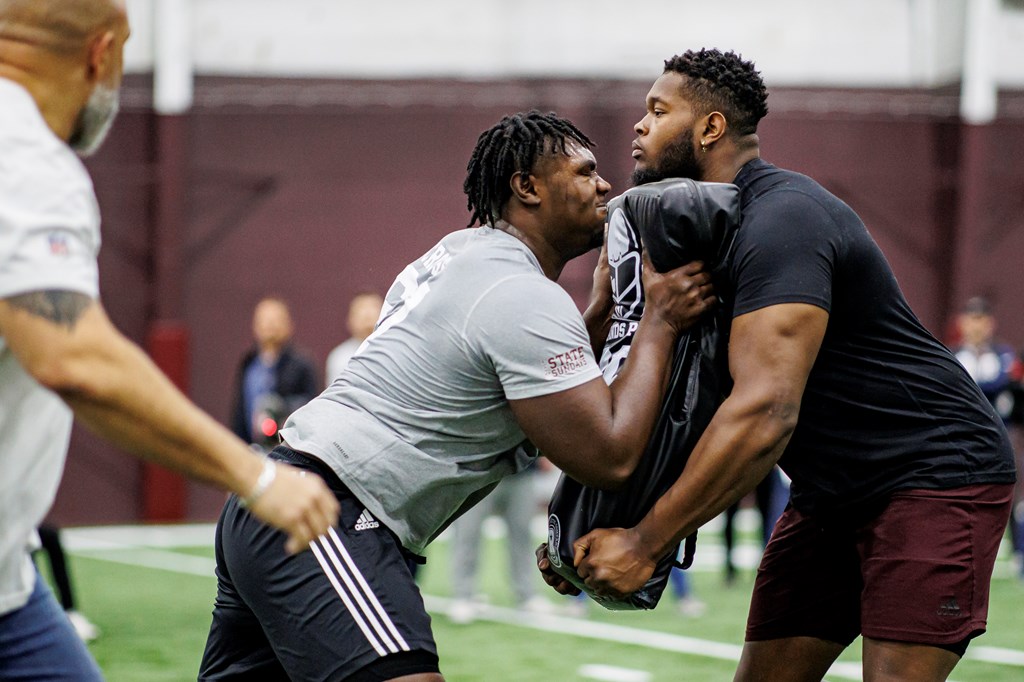 Mississippi State pro day Charles Cross stands out as Bulldogs try to