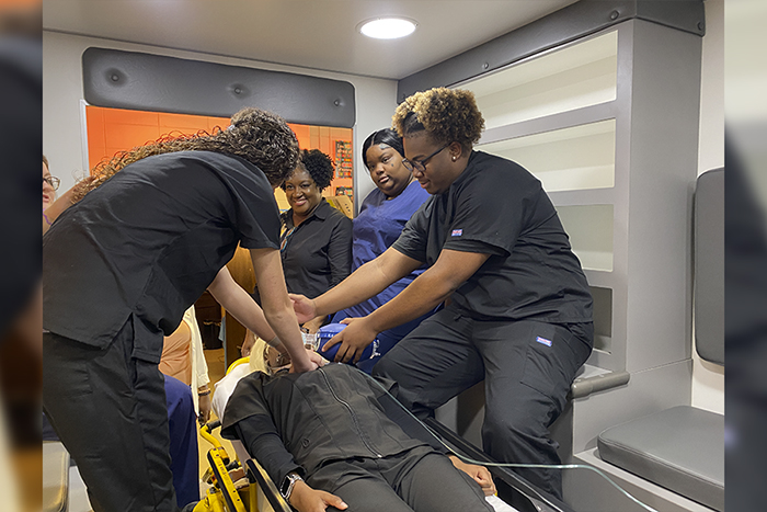 $30K ambulance simulator to benefit career training in multiple fields