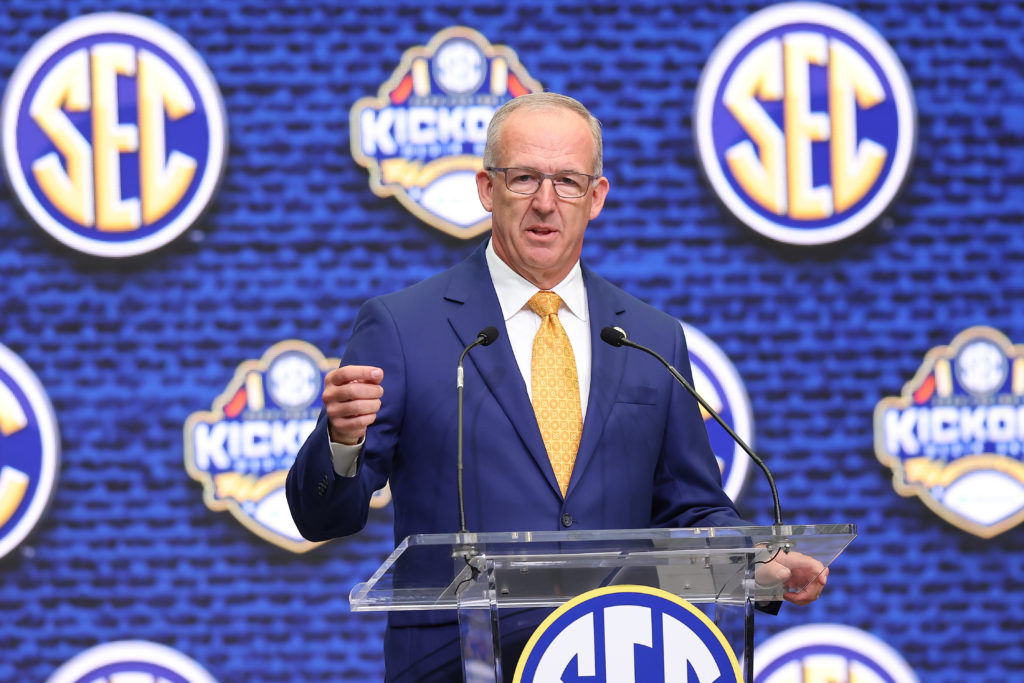 SEC media days notebook: Commissioner Greg Sankey, Ole Miss coach Lane Kiffin talk conference realignment