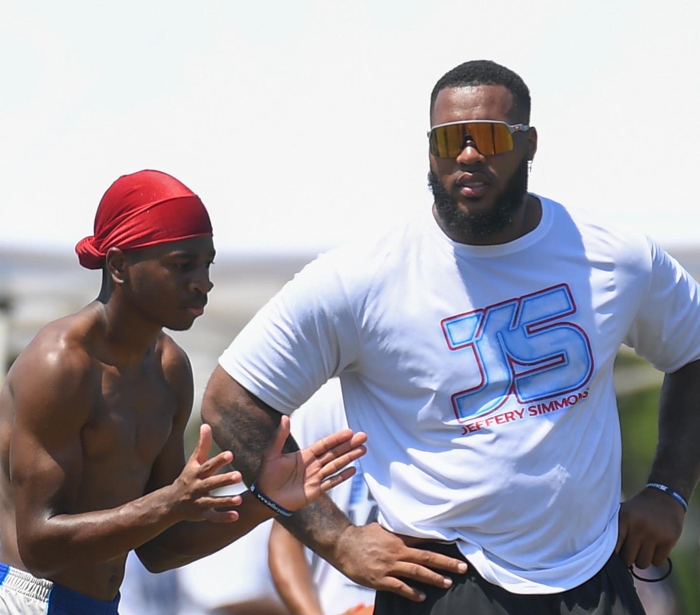 PHOTOS With third annual football camp in Starkville, Jeffery Simmons