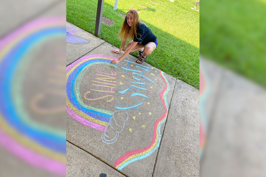 Crown Club Members Chalk The Sidewalks Of Local Schools The Dispatch crown-club-members-chalk-the-sidewalks-of-local-schools-the-dispatch