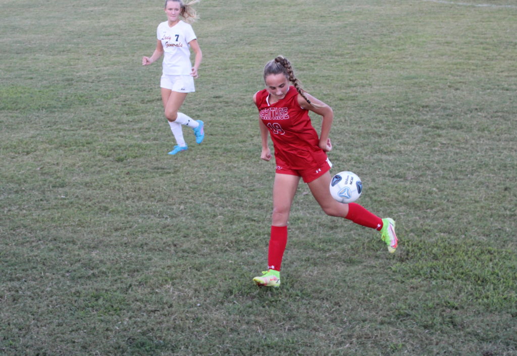 Caroline Peal scores hat trick for Heritage Academy girls soccer in regular-season finale win
