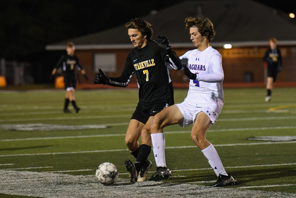 Several key plays make the difference in tough loss for Starkville boys soccer against Madison Central