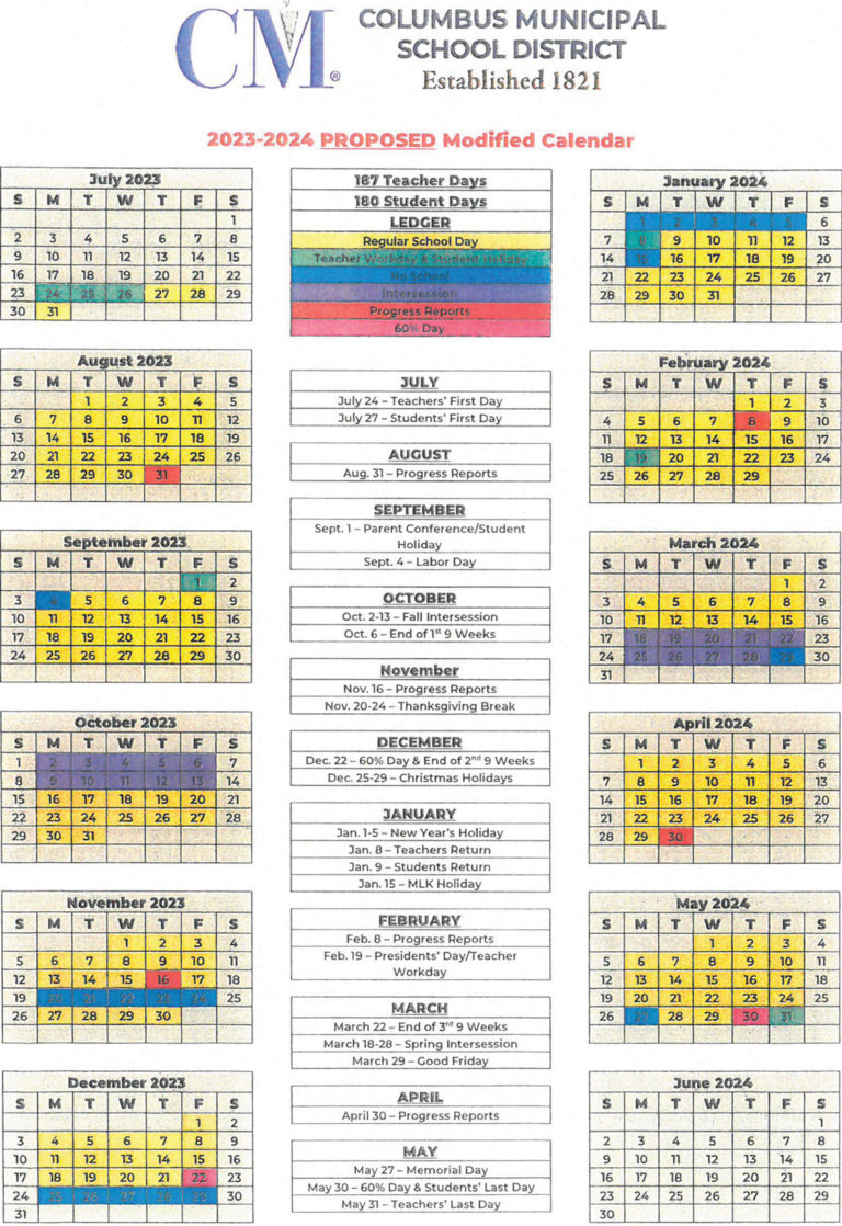 Modified calendar back on table at CMSD - The Dispatch