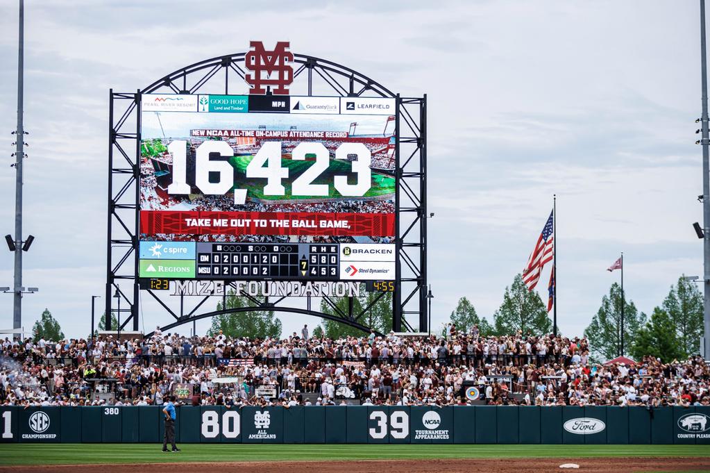 Mississippi State breaks its own NCAA oncampus attendance record The