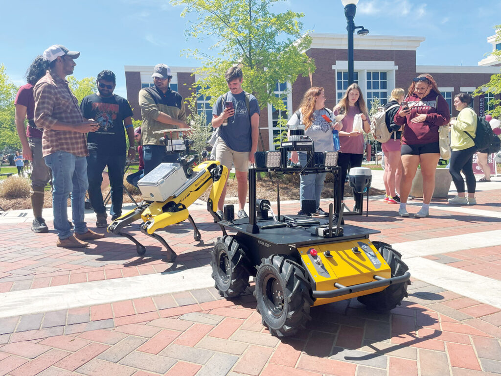 Robots take over plaza at Mississippi State University