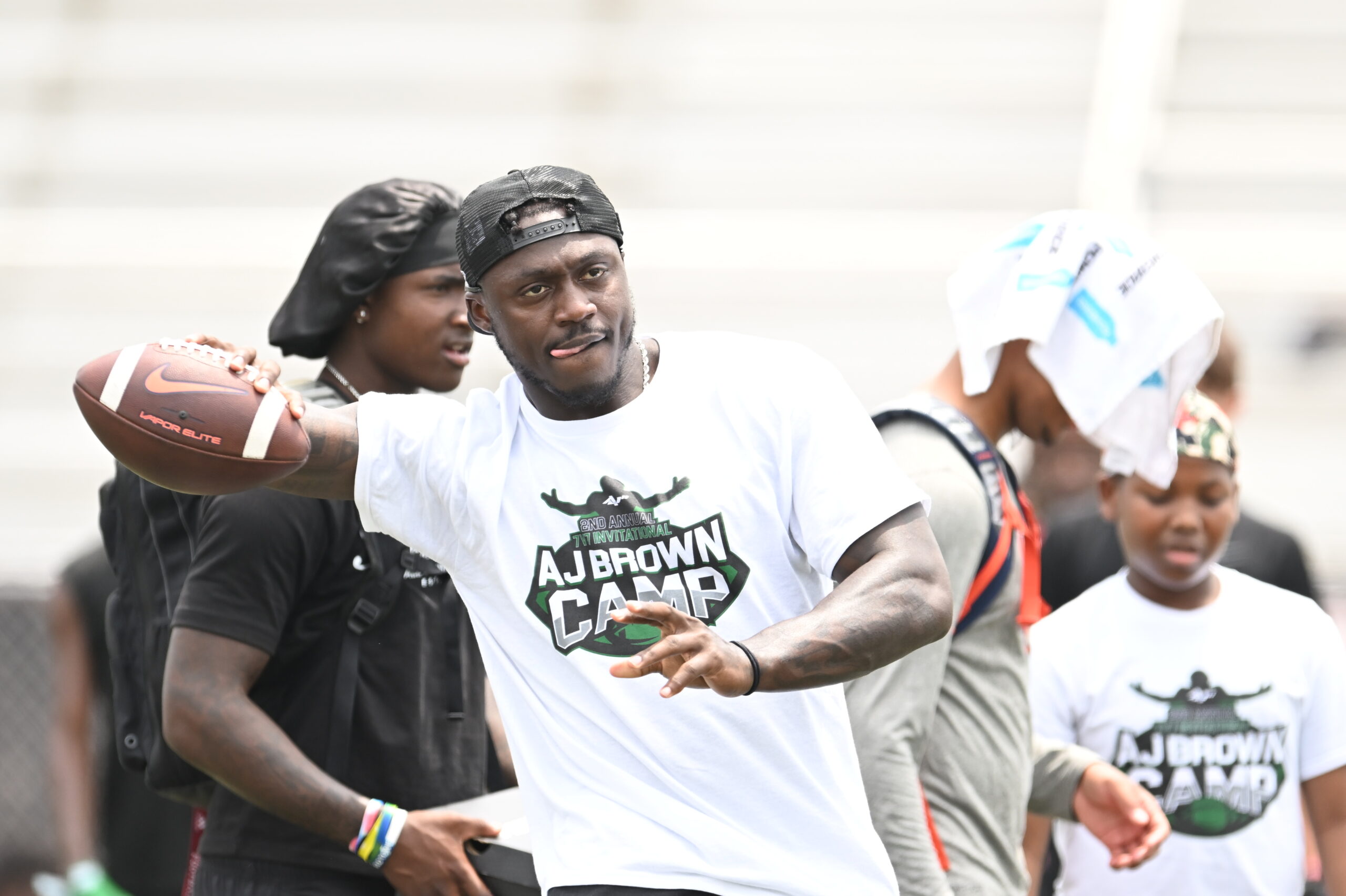 A.J. Brown hosts football camp in hometown