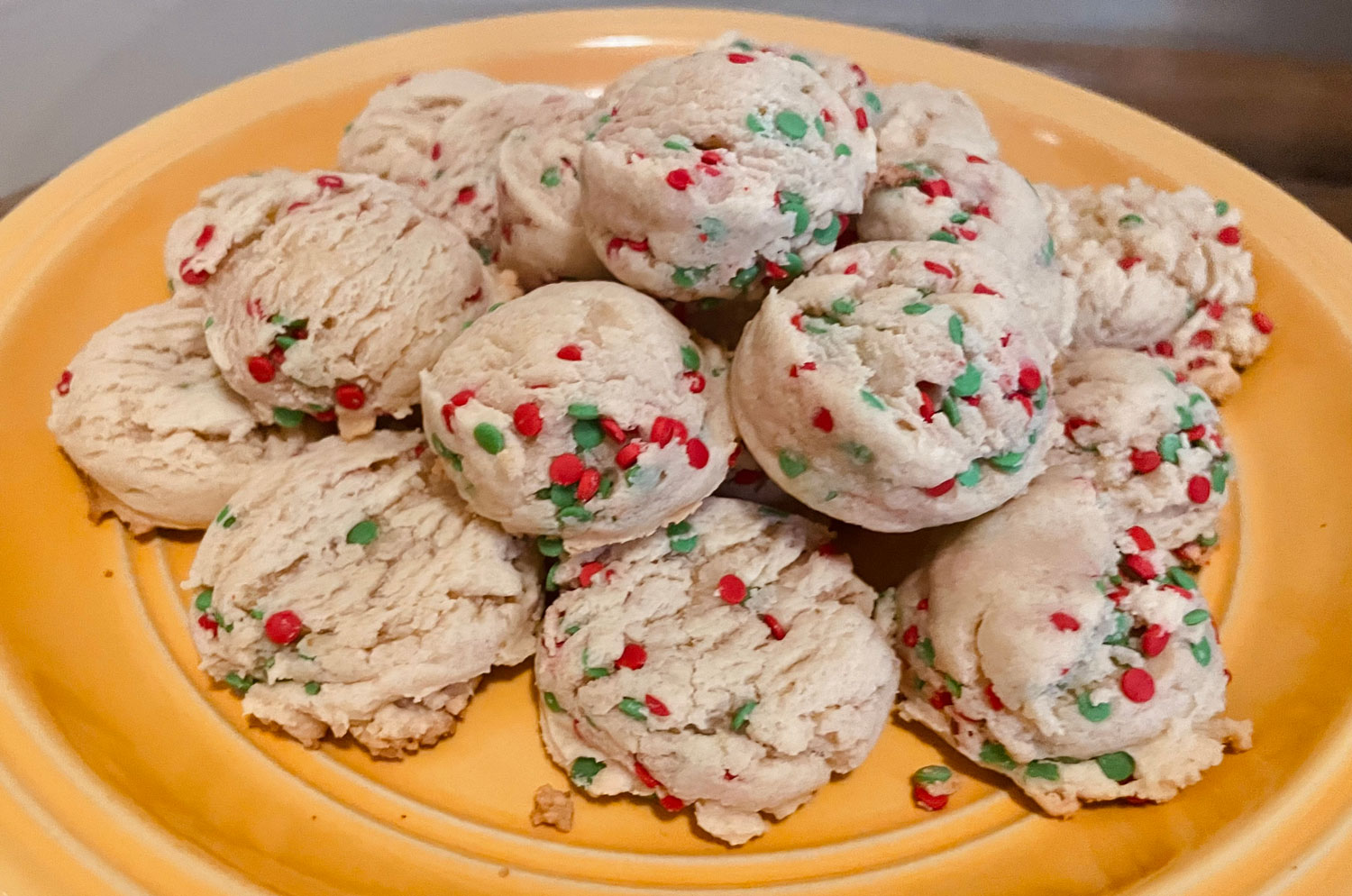 christmas sprinkle cookies - the palatable life