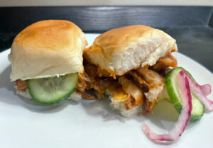 Save the fish, eat Barbecue Chicken Sliders