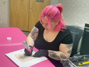 New tattoo artist sets up shop in Rosenzweig Arts Center