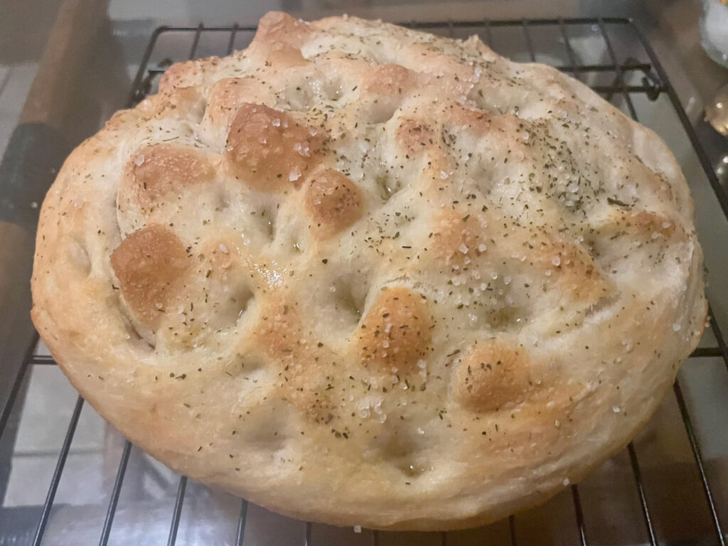 Focaccia bread for the heart and the tastebuds