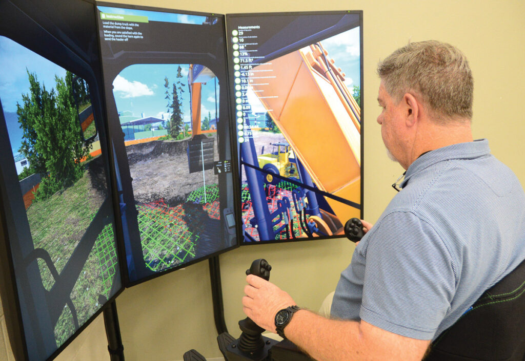 Simulators give LCSD students hands-on heavy machinery experience